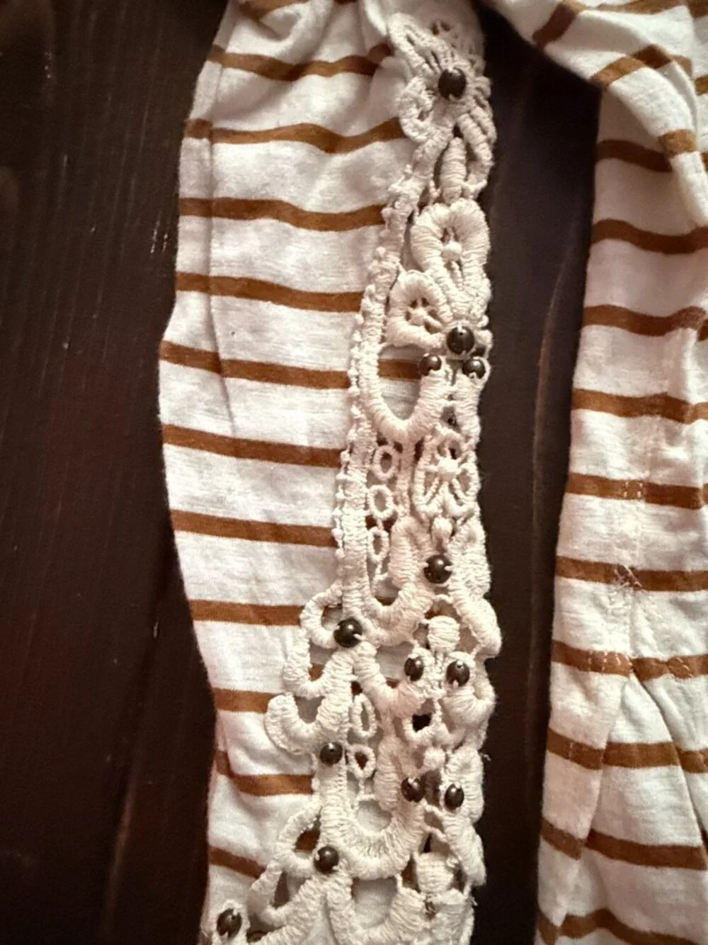 Free People Long Sleeve Striped Embroidered Sleeve Top Lot (3) -  Women's Large